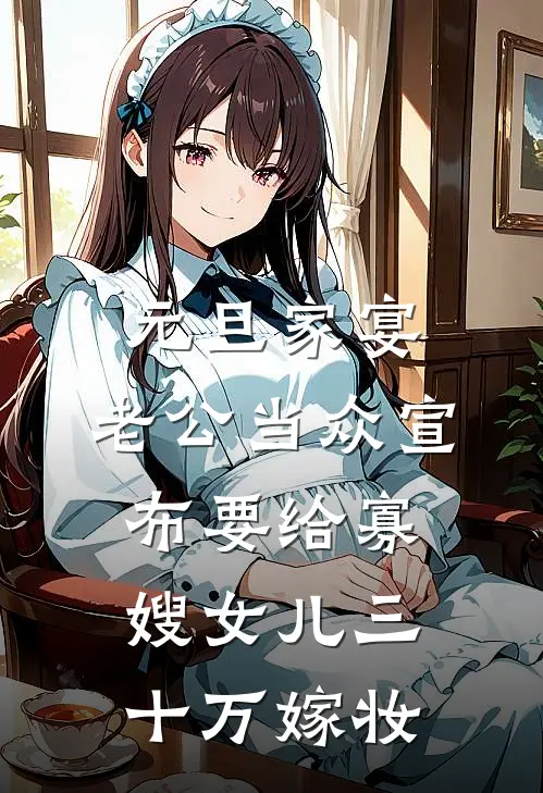 元旦家宴，老公当众宣布要给寡嫂女儿三十万嫁妆